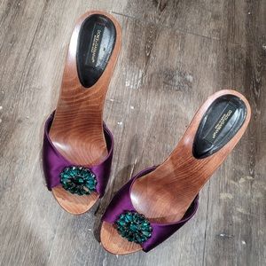 Dolce & Gabbana Crystal Heeled Sandals 37